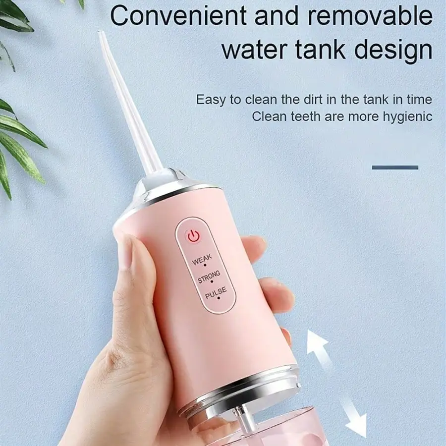Portable Oral Irrigator, 3 Modes Water Flosser with 4 Nozzles & 230ml Tank, for Braces Oral Cleaning
Portable Oral Irrigator, 3 Modes Water Flosser with 4 Nozzles & 230ml Tank, for Braces Oral Cleaning