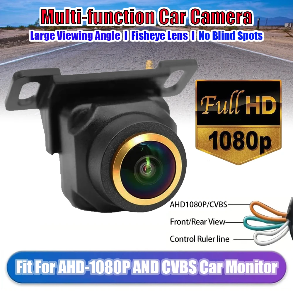 1080P AHD Fisheye Car Camera - Fit, 170° Wide Angle, Night Vision, No Blind Spot, Starlight Technology, Easy Install, Rear/Front
1080P AHD Fisheye Car Camera - Fit, 170° Wide Angle, Night Vision, No Blind Spot, Starlight Technology, Easy Install, Rear/Front