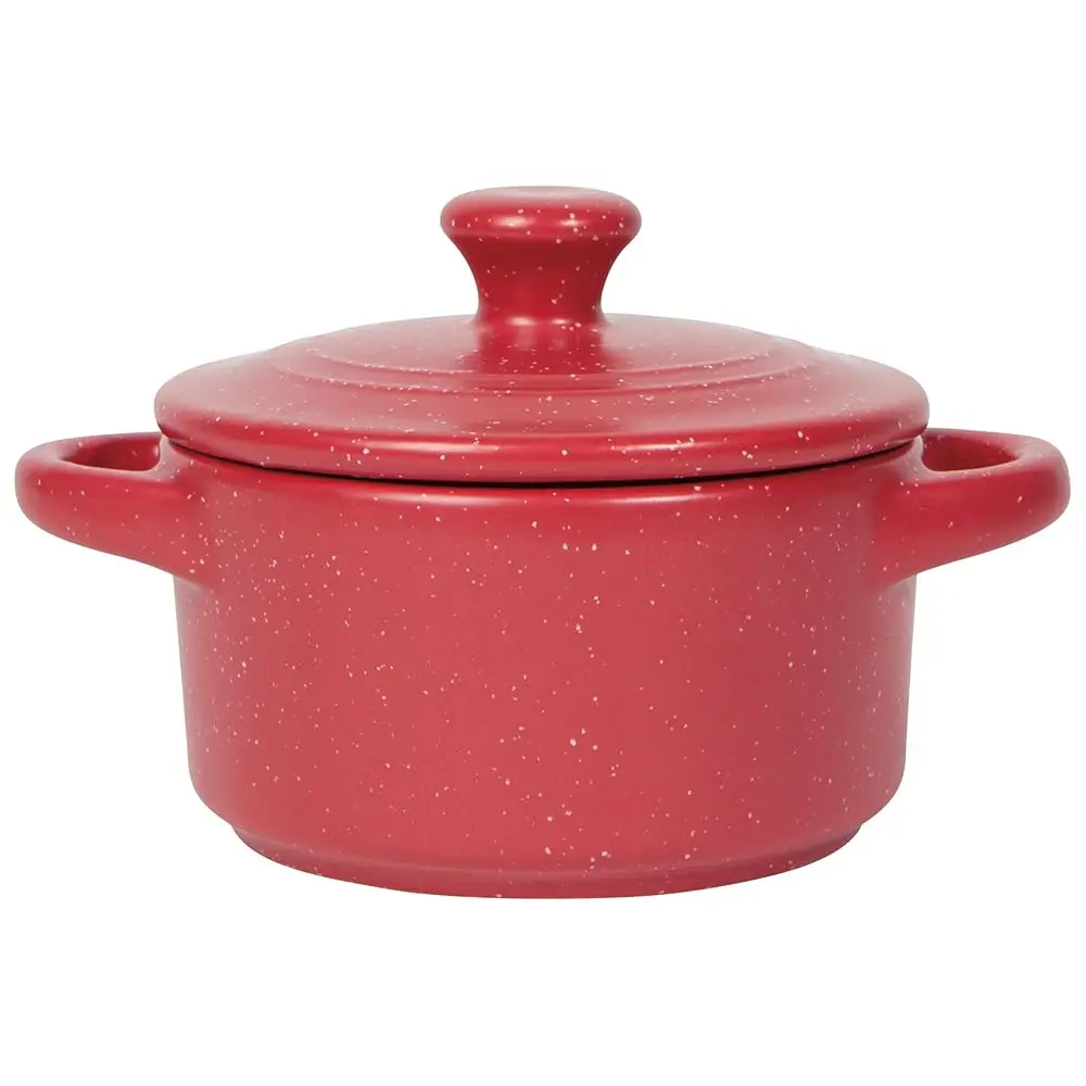 Керамическая форма для запекания Carmine Speckled Cocotte с крышкой и ручками, прочная и долговечная.
Керамическая форма для запекания Carmine Speckled Cocotte с крышкой и ручками, прочная и долговечная.