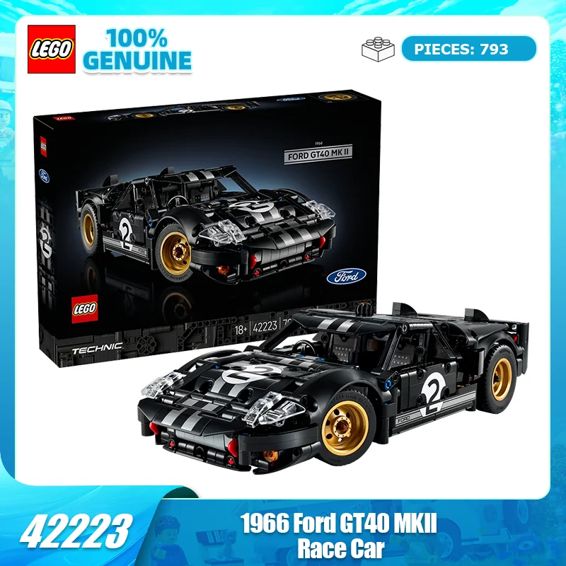 Механический набор строительных блоков LEGO 42223 1966 Ford GT40 MKII, гоночная игрушка для мальчика, подарок на день рождения
Механический набор строительных блоков LEGO 42223 1966 Ford GT40 MKII, гоночная игрушка для мальчика, подарок на день рождения