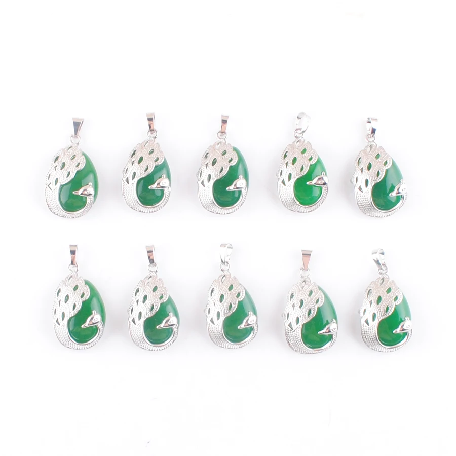 New Arrivals 2024 Green Jade Stone Peacock Pendant Anniversary Gift Pendants Ethnic Jewelry 10Pcs AN4638
New Arrivals 2024 Green Jade Stone Peacock Pendant Anniversary Gift Pendants Ethnic Jewelry 10Pcs AN4638