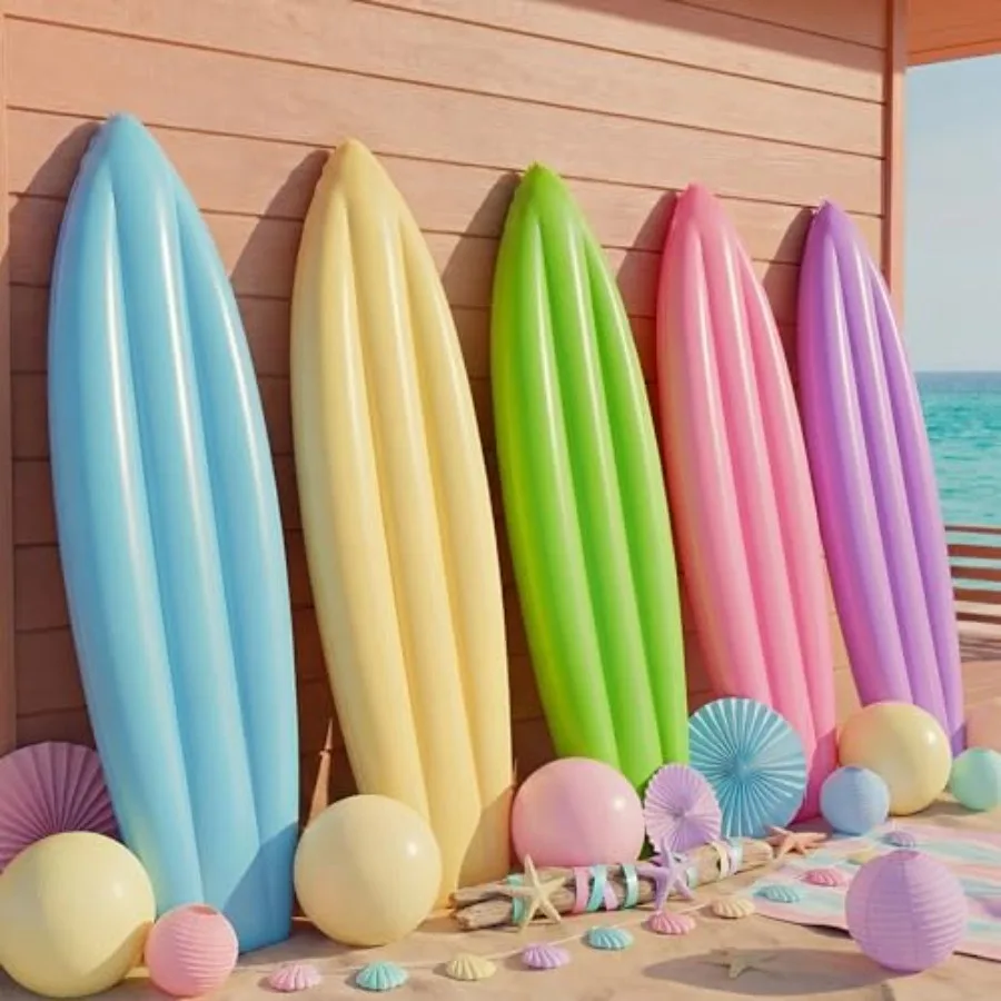 5 Pcs Pastel Inflatable Surfboards 36 Inch Luau Beach Party Decorations Blow up Surf Board Prop for Summer Tropical Hawaiian Be
5 Pcs Pastel Inflatable Surfboards 36 Inch Luau Beach Party Decorations Blow up Surf Board Prop for Summer Tropical Hawaiian Be