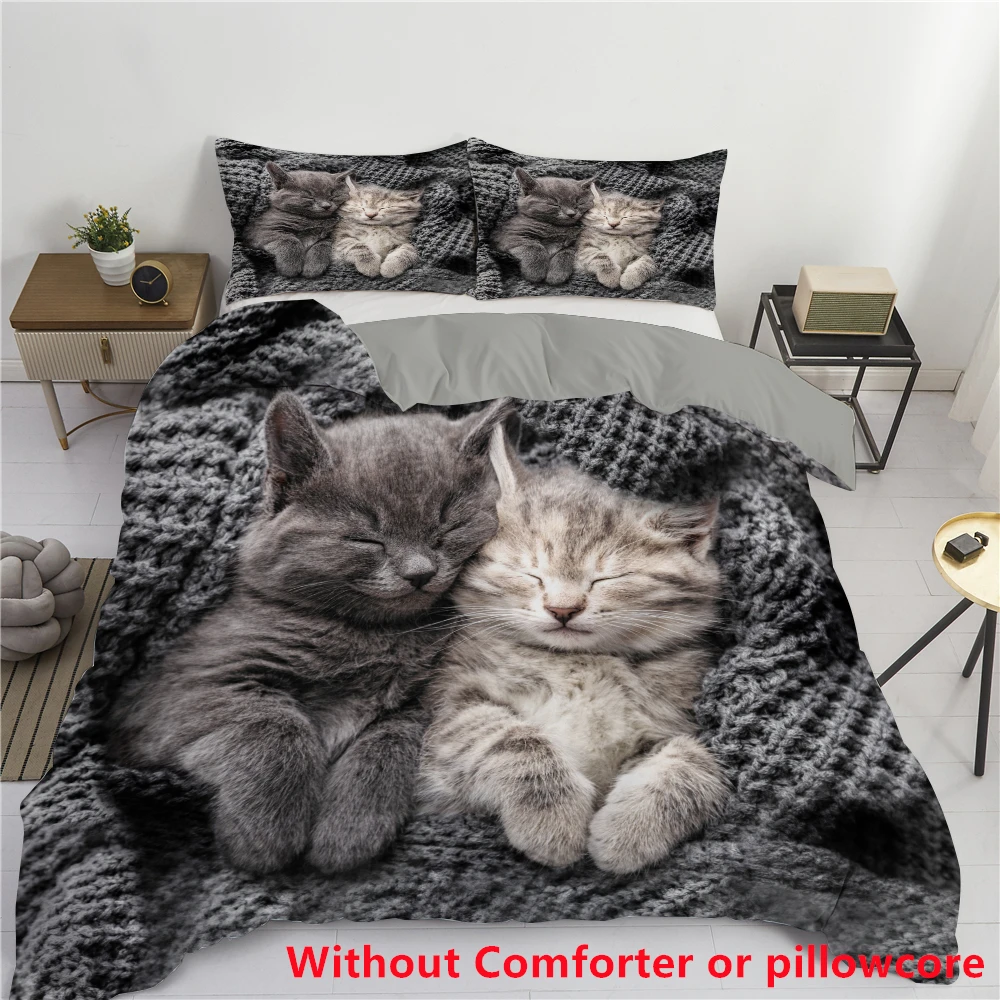 Adorable Cat Printed Duvet Cover Pillowcase Soft Bedding Accessories Home Decor Cute Animal Theme Quilt Covers
Adorable Cat Printed Duvet Cover Pillowcase Soft Bedding Accessories Home Decor Cute Animal Theme Quilt Covers