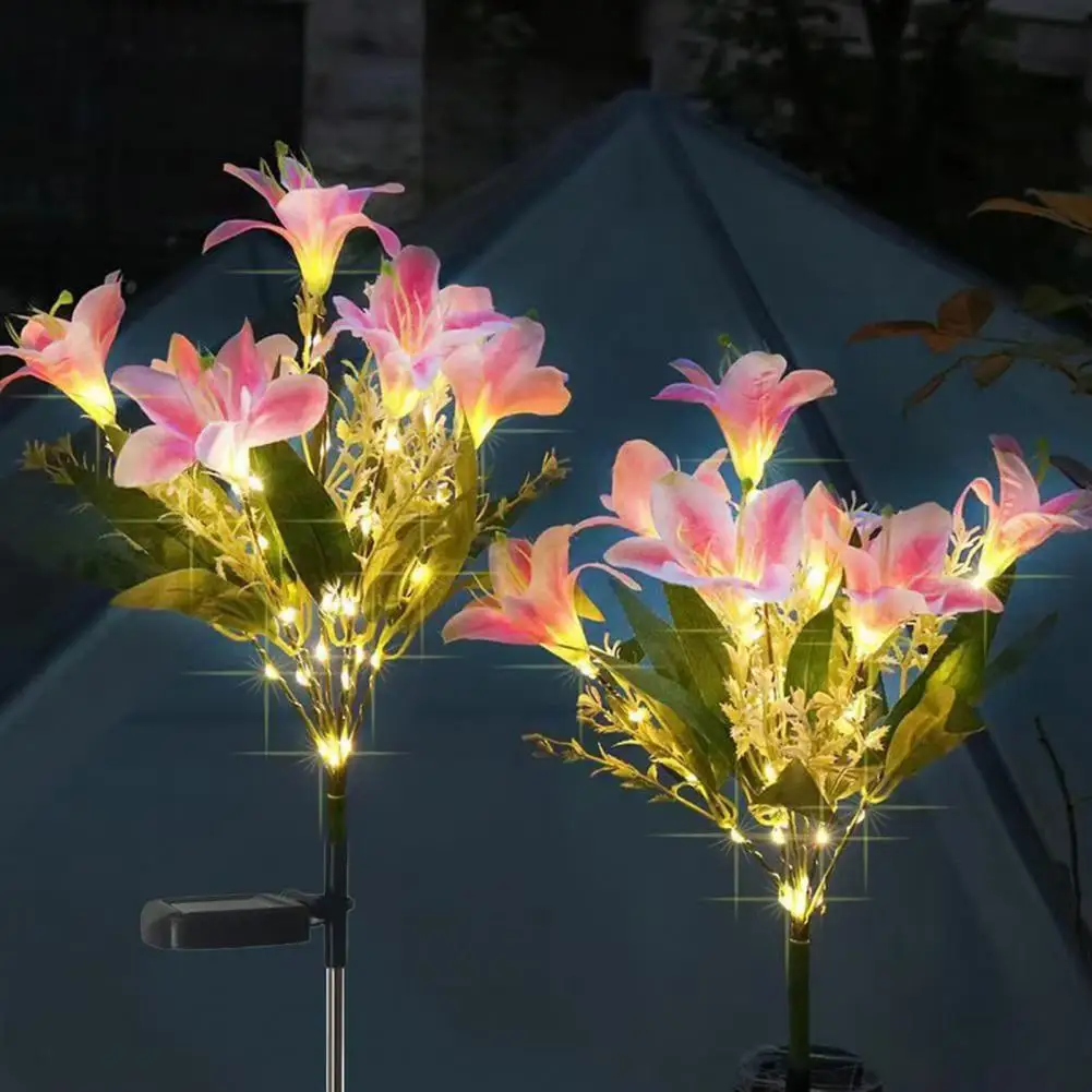 7 Heads Solar Flowers Garden Lights Solar Powered LED Lights Simulation Flower Lamp Waterproof Ground Spike Wedding Decor
7 Heads Solar Flowers Garden Lights Solar Powered LED Lights Simulation Flower Lamp Waterproof Ground Spike Wedding Decor