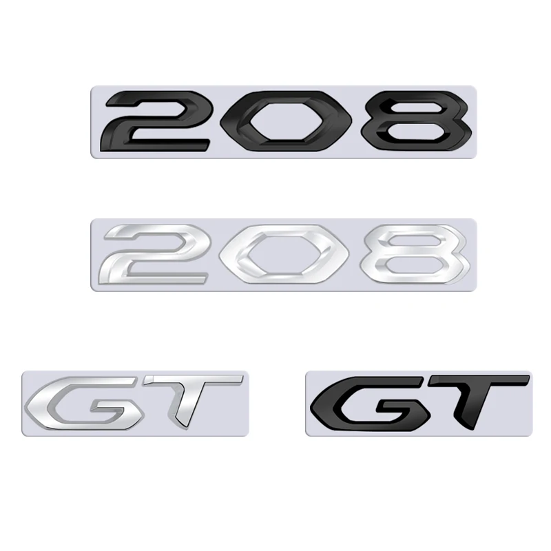 For Peugeot 208 GT Car 3D Metal Letters Logo Badge Decals Sticker Car Auto Rear Trunk Alphabet Emblem Styling Stickers
For Peugeot 208 GT Car 3D Metal Letters Logo Badge Decals Sticker Car Auto Rear Trunk Alphabet Emblem Styling Stickers