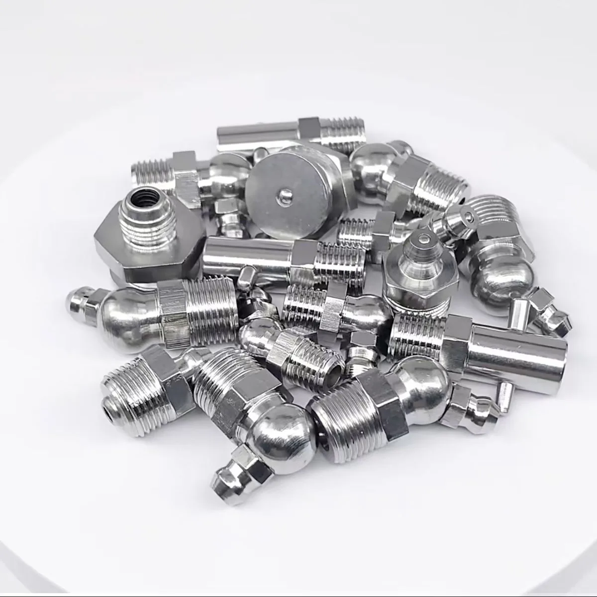 Metric & Imperial Thread Zerk Grease Fittings 304 Stainless Steel Straight Elbow Grease Nipple Lubrication Connector 10Pcs
Metric & Imperial Thread Zerk Grease Fittings 304 Stainless Steel Straight Elbow Grease Nipple Lubrication Connector 10Pcs