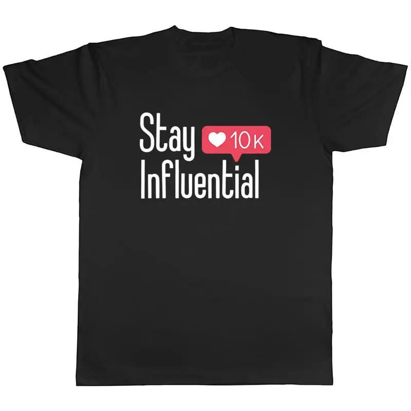 Мужская футболка Stay Influential, футболка в подарок для социального влиятельного действия
Мужская футболка Stay Influential, футболка в подарок для социального влиятельного действия