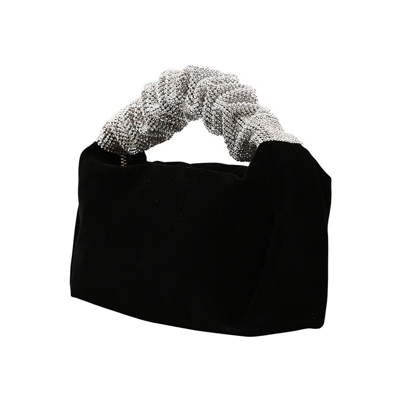 Rhinestone Handbag Style Flash Diamond Evening Black Handle Dinner Bag Diamond Studded Party Bag Velvet
Rhinestone Handbag Style Flash Diamond Evening Black Handle Dinner Bag Diamond Studded Party Bag Velvet