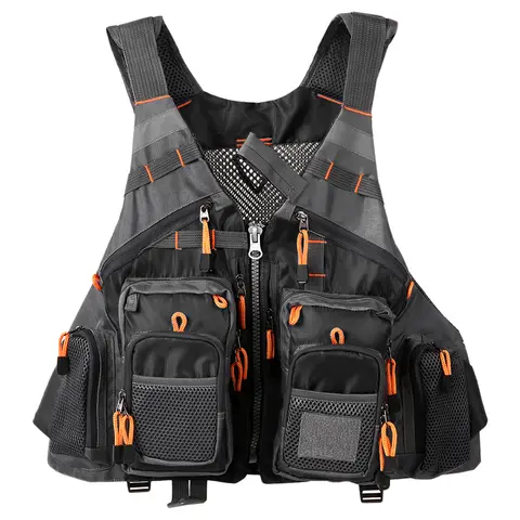Lixada Outdoor Breathable Padded Fishing Life Vest 209lb Bearing Life Safety Jacket Swimming Sailing Waistcoat Vest Floatation