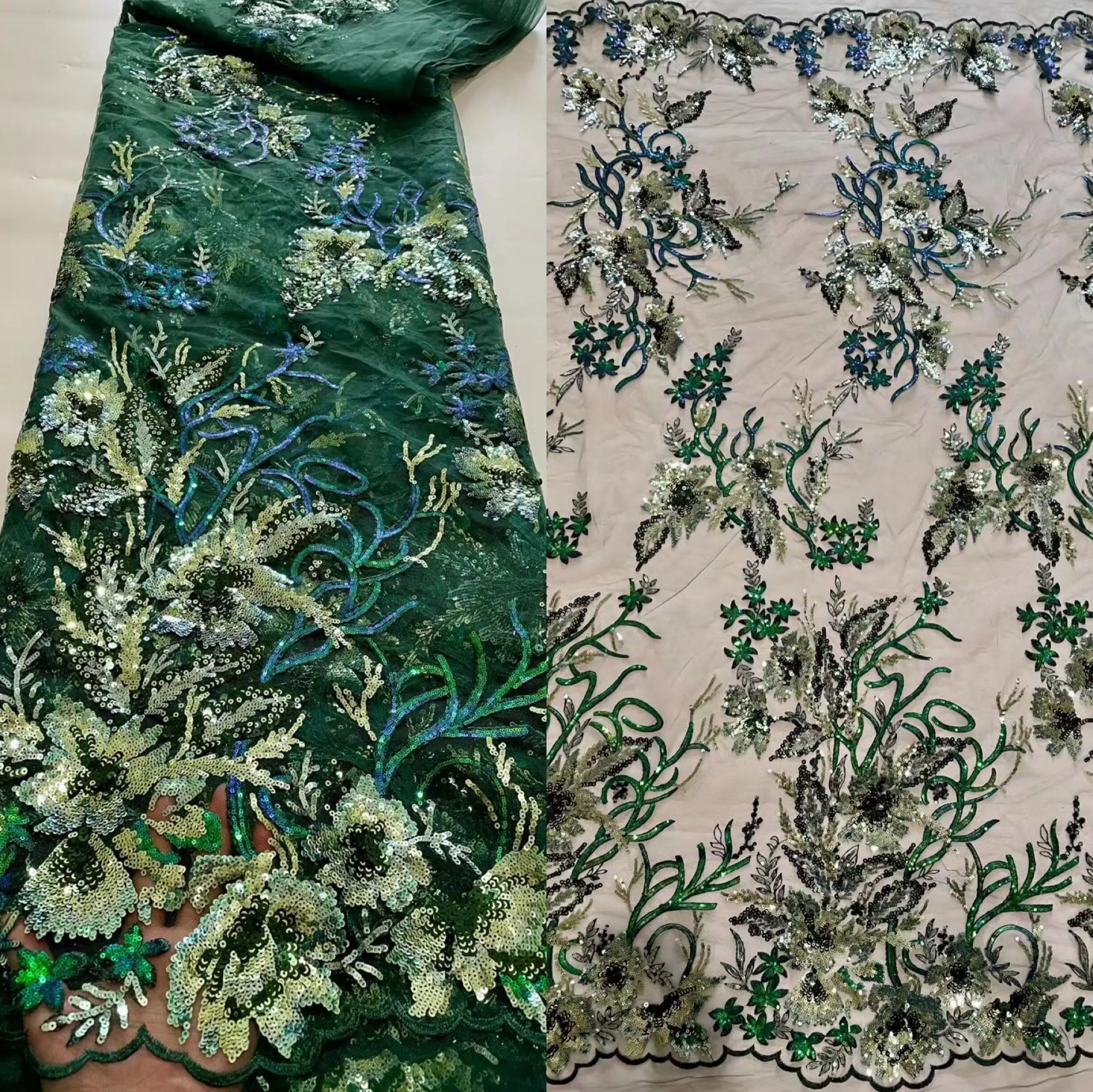 African Sequins Lace Fabric L-1226694 High Quality French Nigerian Lace Fabric For Sewing Dress Wedding Party
African Sequins Lace Fabric L-1226694 High Quality French Nigerian Lace Fabric For Sewing Dress Wedding Party