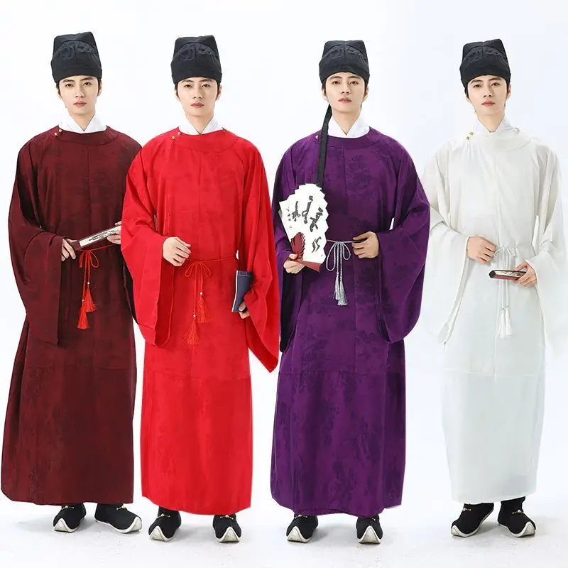 Tang Song Dynasty Style Narrow Sleeve Hanfu Men's Round Neck Robe Pure Solid Color Hanfu set
Tang Song Dynasty Style Narrow Sleeve Hanfu Men's Round Neck Robe Pure Solid Color Hanfu set