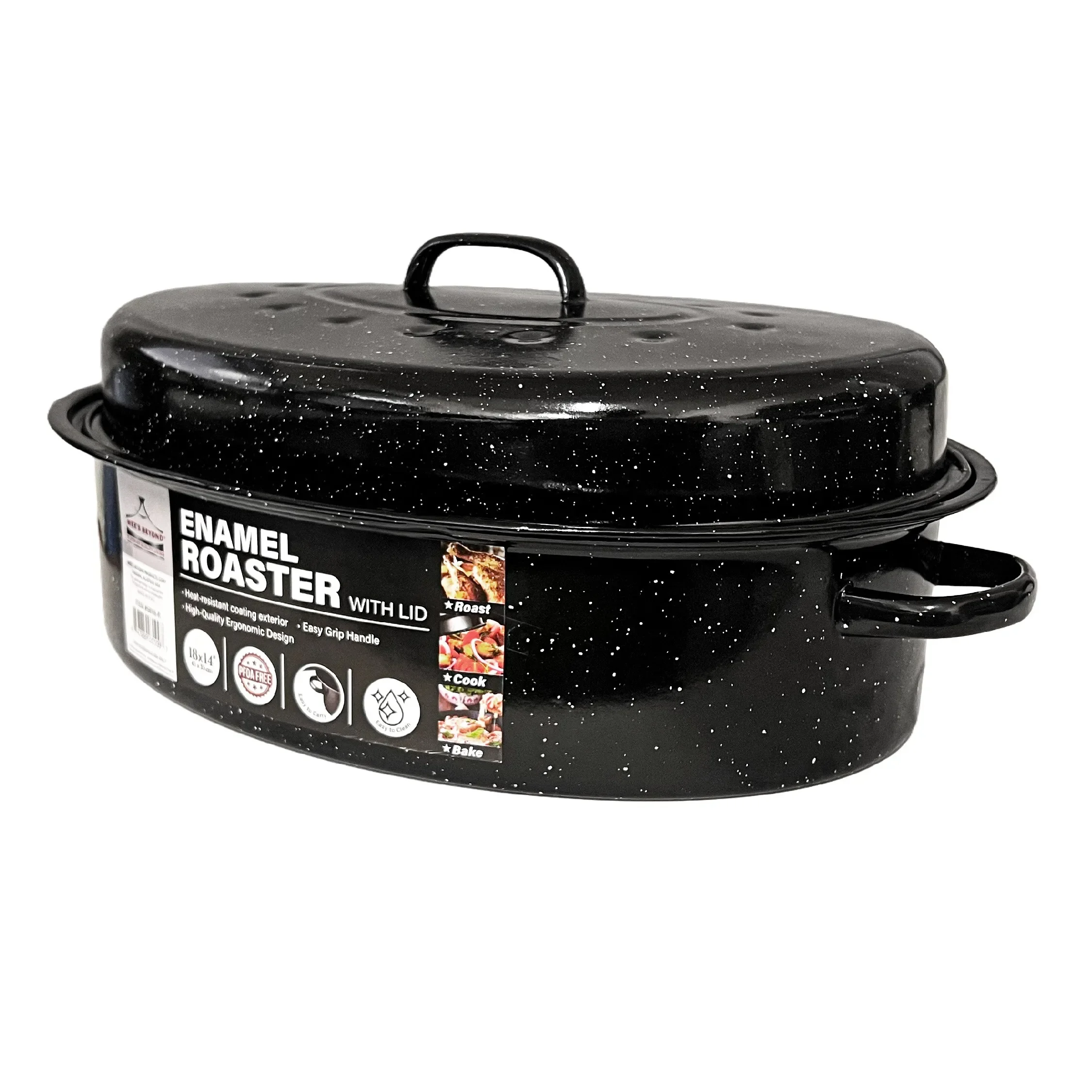 covered oval roaster enameled Carbon steel Resists up to 932°F, Non-sticky - for Turkey Chicken Meat & Vegetables, Nonstick roas
covered oval roaster enameled Carbon steel Resists up to 932°F, Non-sticky - for Turkey Chicken Meat & Vegetables, Nonstick roas