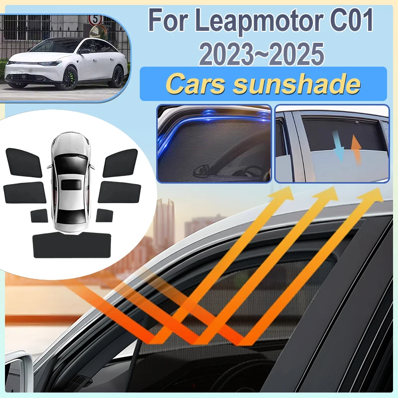 For Leapmotor C01 2023 2024 2025 Car Full Coverage Sun Shade Anti-UV Privacy Curtain Sun Visor Protection Cover Auto Accessories
For Leapmotor C01 2023 2024 2025 Car Full Coverage Sun Shade Anti-UV Privacy Curtain Sun Visor Protection Cover Auto Accessories
