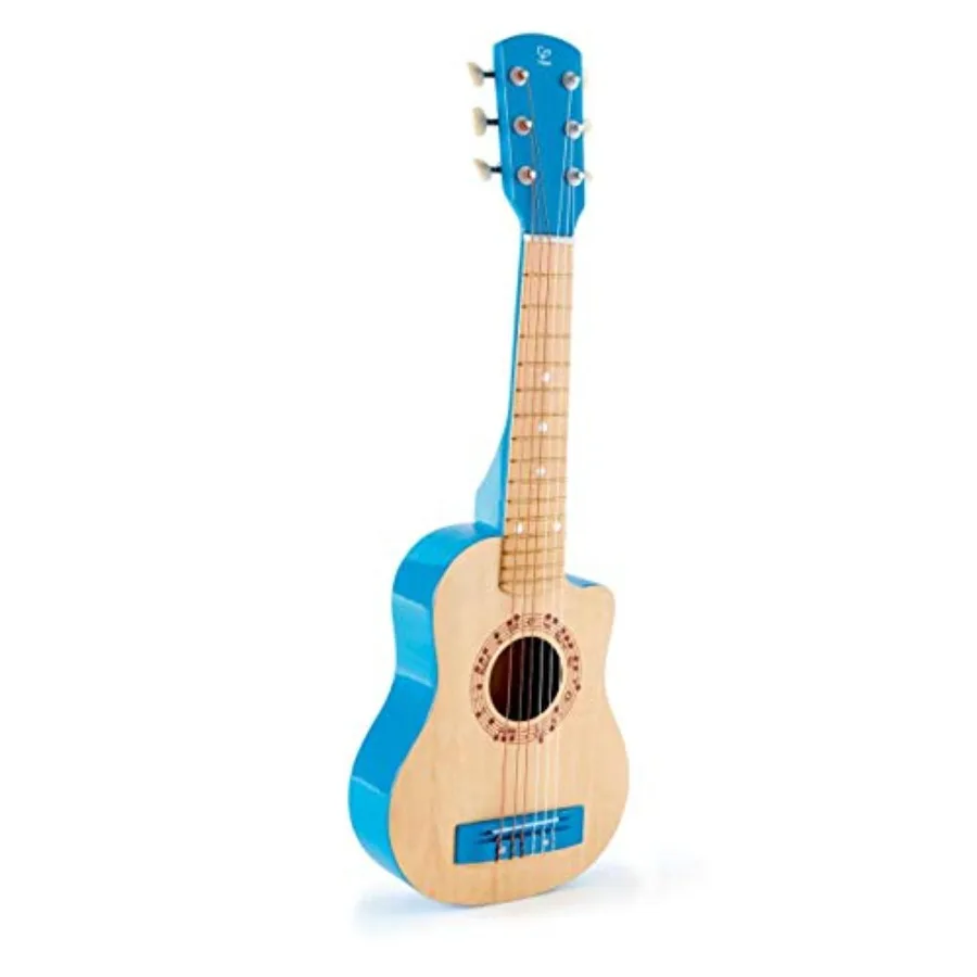 26 Inch Wooden Guitar Toy Musical Instrument with 4 Tunable Strings for Beginners - Natural Color
26 Inch Wooden Guitar Toy Musical Instrument with 4 Tunable Strings for Beginners - Natural Color