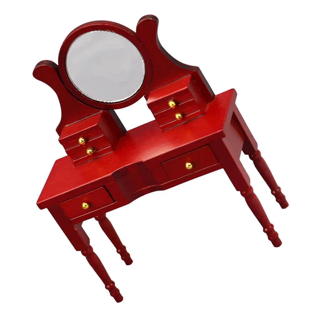 Mini House Furniture Realistic Wooden Dressing Table Mirror Miniature Decoration Adornment Small House Decor Mini Dressing Table
Mini House Furniture Realistic Wooden Dressing Table Mirror Miniature Decoration Adornment Small House Decor Mini Dressing Table
