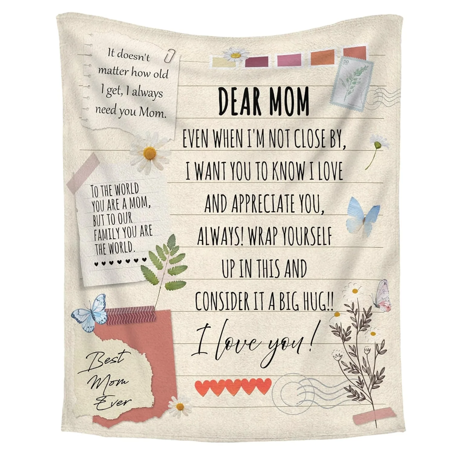 Blanket Gifts for Mom Gifts from Daughter Son for Present Throw Blanket Sweet Blanket Gift for Mothers Day Birthday Anniversary
Blanket Gifts for Mom Gifts from Daughter Son for Present Throw Blanket Sweet Blanket Gift for Mothers Day Birthday Anniversary