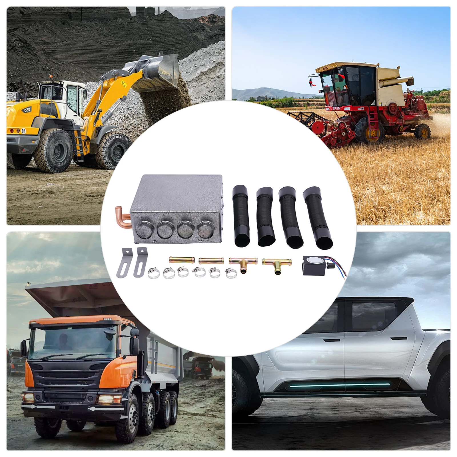 Modern,Four-way Heater Suitable for Cars, Trucks, Ships, RVs, Box Trucks, Excavators, Harvesters, Etc, Grey
Modern,Four-way Heater Suitable for Cars, Trucks, Ships, RVs, Box Trucks, Excavators, Harvesters, Etc, Grey