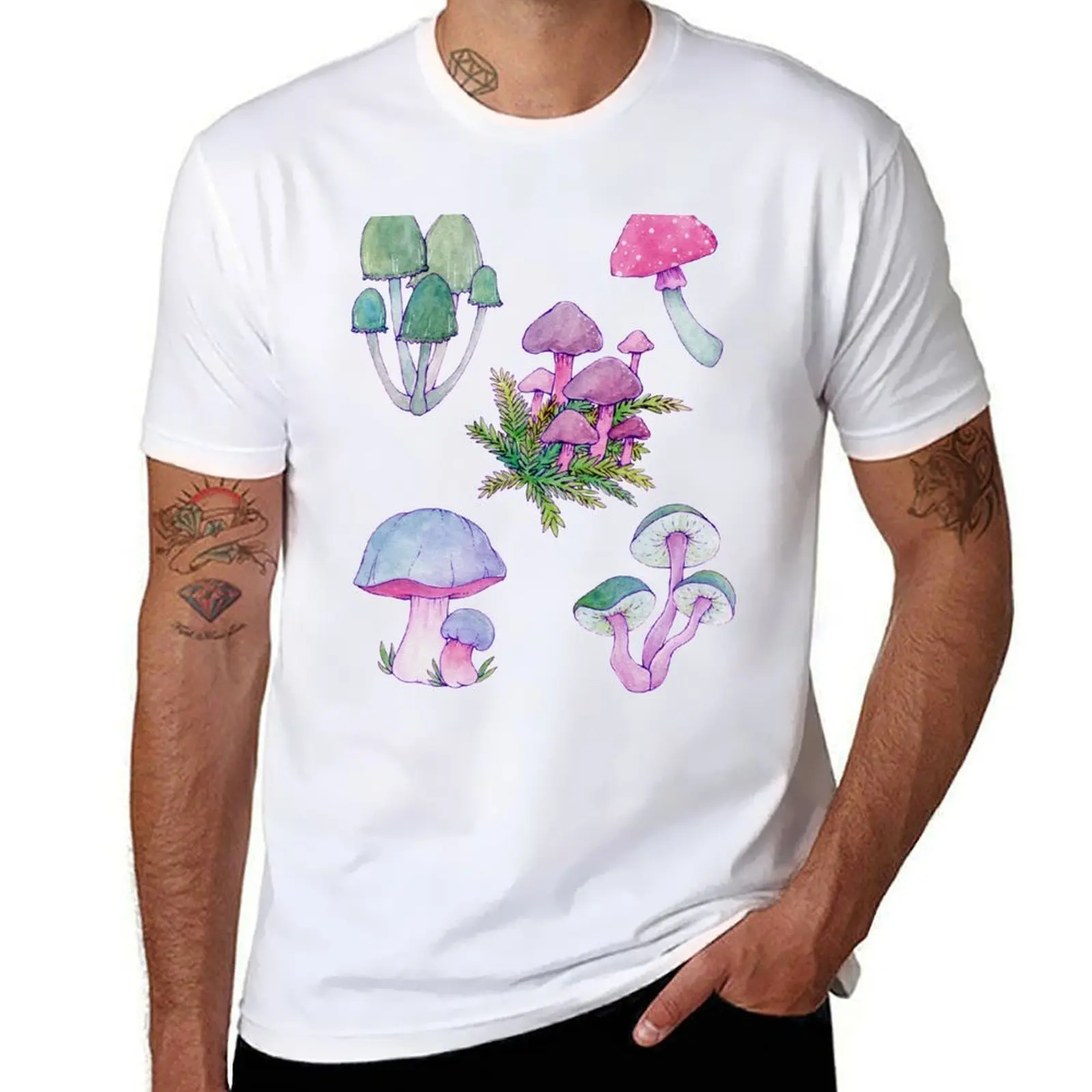Whimsical Bright Watercolor Mushroom Design T-Shirt anime t shirts for man funny t shirts cotton T-Shirt
Whimsical Bright Watercolor Mushroom Design T-Shirt anime t shirts for man funny t shirts cotton T-Shirt