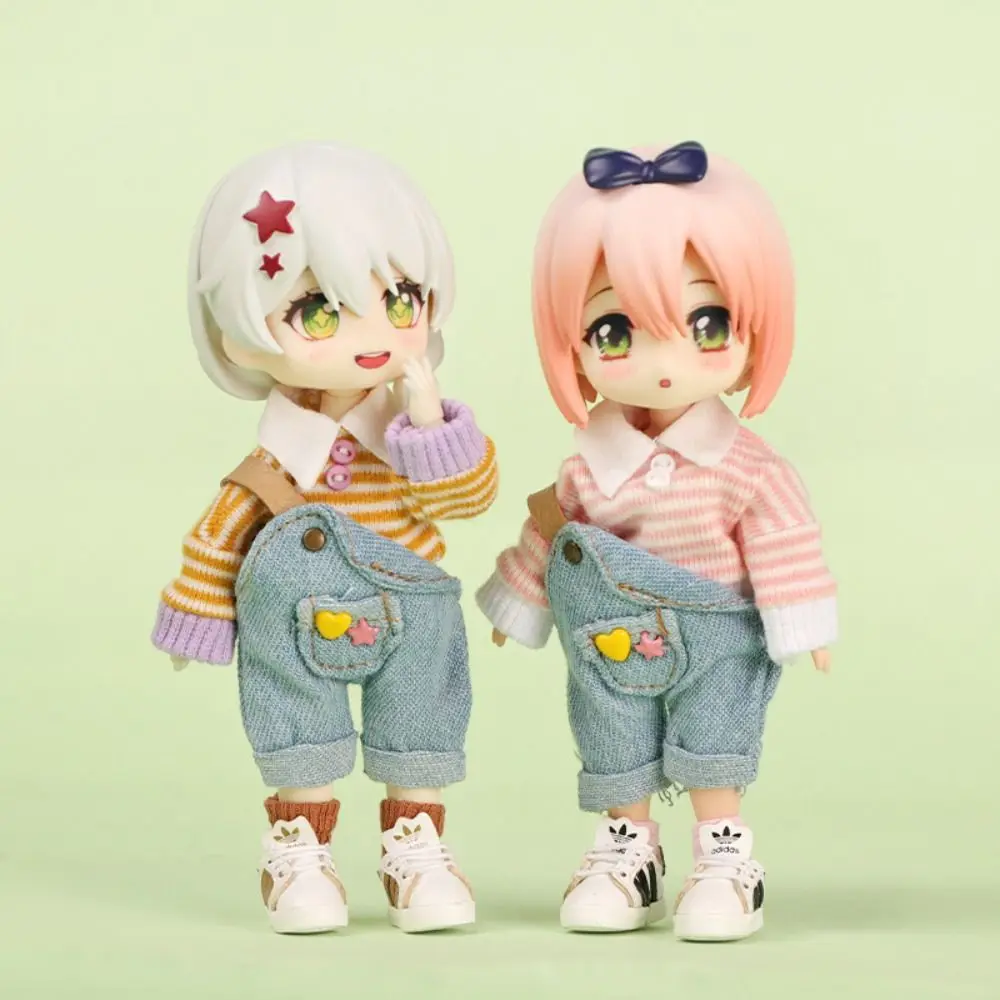 Casual Wear Ob11 Doll Clothes Sweatshirt Solid Color Doll Suspenders Set Dress Up Denim Doll Lapel Sweater DIY Toy
Casual Wear Ob11 Doll Clothes Sweatshirt Solid Color Doll Suspenders Set Dress Up Denim Doll Lapel Sweater DIY Toy