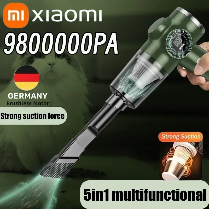 Xiaomi 9800000 Пылесос PA для влажной и сухой уборки двойного назначения 5 в 1, беспроводной автомобильный сверхвысокомощный ручной очиститель электроприборов
Xiaomi 9800000 Пылесос PA для влажной и сухой уборки двойного назначения 5 в 1, беспроводной автомобильный сверхвысокомощный ручной очиститель электроприборов