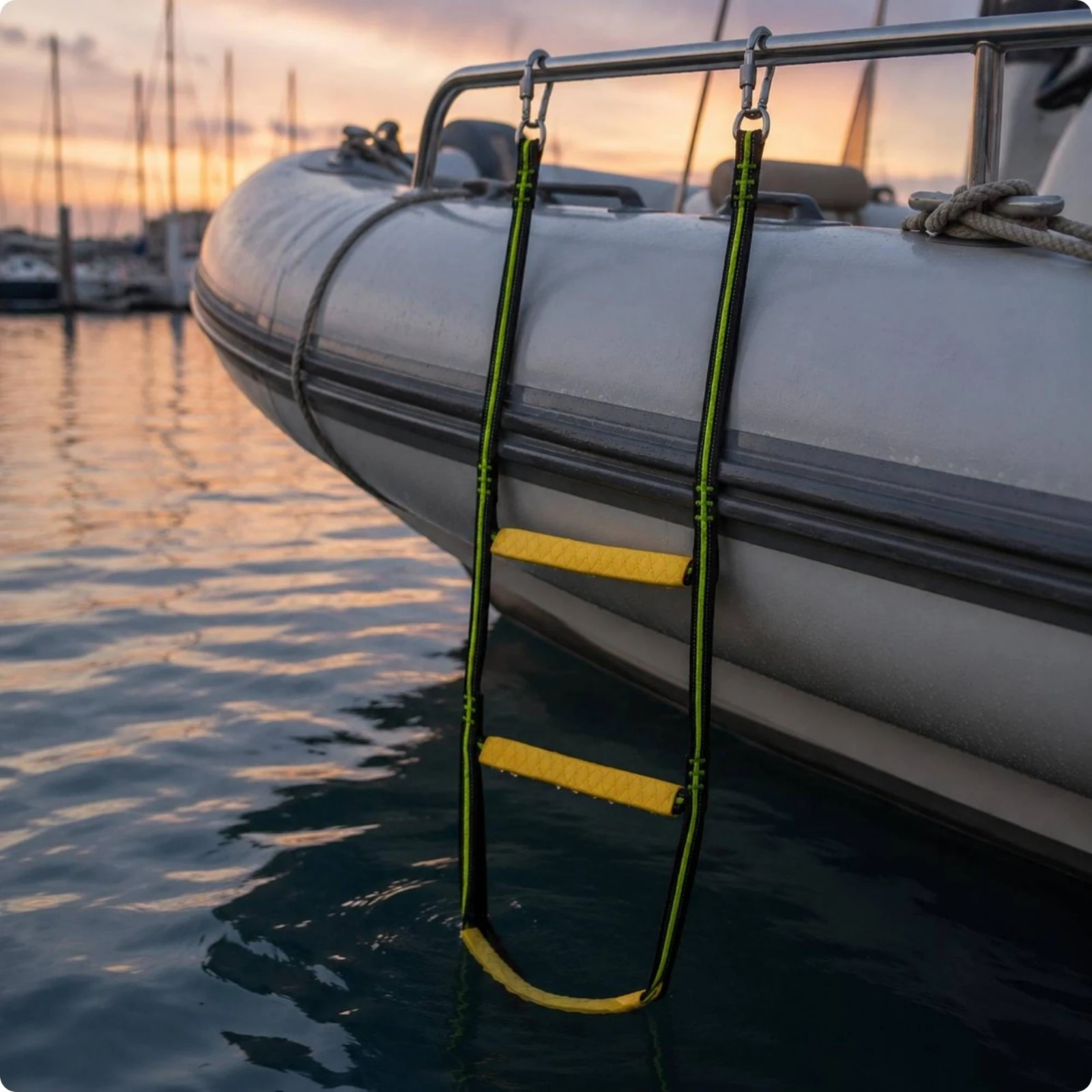 Hanging Boat Ladder Stitched Marine Boarding Ladder Water Gear Quick Setup Waterproof for Watercraft
Hanging Boat Ladder Stitched Marine Boarding Ladder Water Gear Quick Setup Waterproof for Watercraft