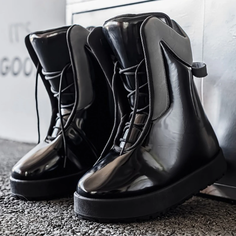 2026 New Men's Shoes Autumn High-Top Niche Cement Boots Thick Base Casual Long Boots Mail-Order Rubber Sole Non-Leather Shoe
2026 New Men's Shoes Autumn High-Top Niche Cement Boots Thick Base Casual Long Boots Mail-Order Rubber Sole Non-Leather Shoe