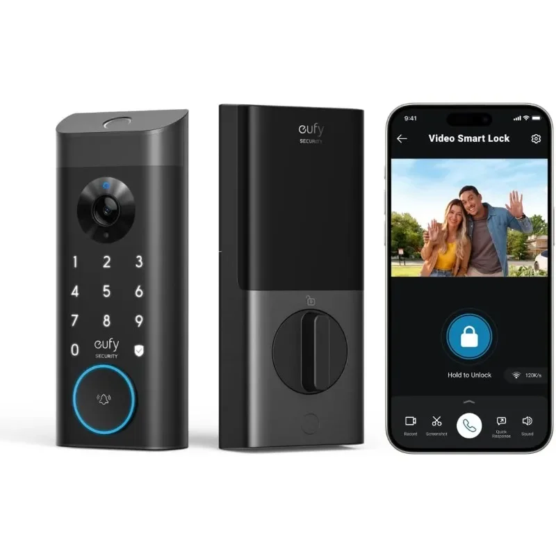 eufy Security Video Smart Lock E330,3-in-1 Camera+Doorbell+Fingerprint Keyless Entry Door Lock,WiFi Door Lock,App Remote Control
eufy Security Video Smart Lock E330,3-in-1 Camera+Doorbell+Fingerprint Keyless Entry Door Lock,WiFi Door Lock,App Remote Control