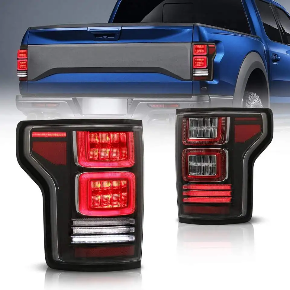 Factory Wholesales Full LED Taillights for F150 Tail Lamp 2015-2019 Back Rear Lamp Yellow/Red Turn Signal
Factory Wholesales Full LED Taillights for F150 Tail Lamp 2015-2019 Back Rear Lamp Yellow/Red Turn Signal