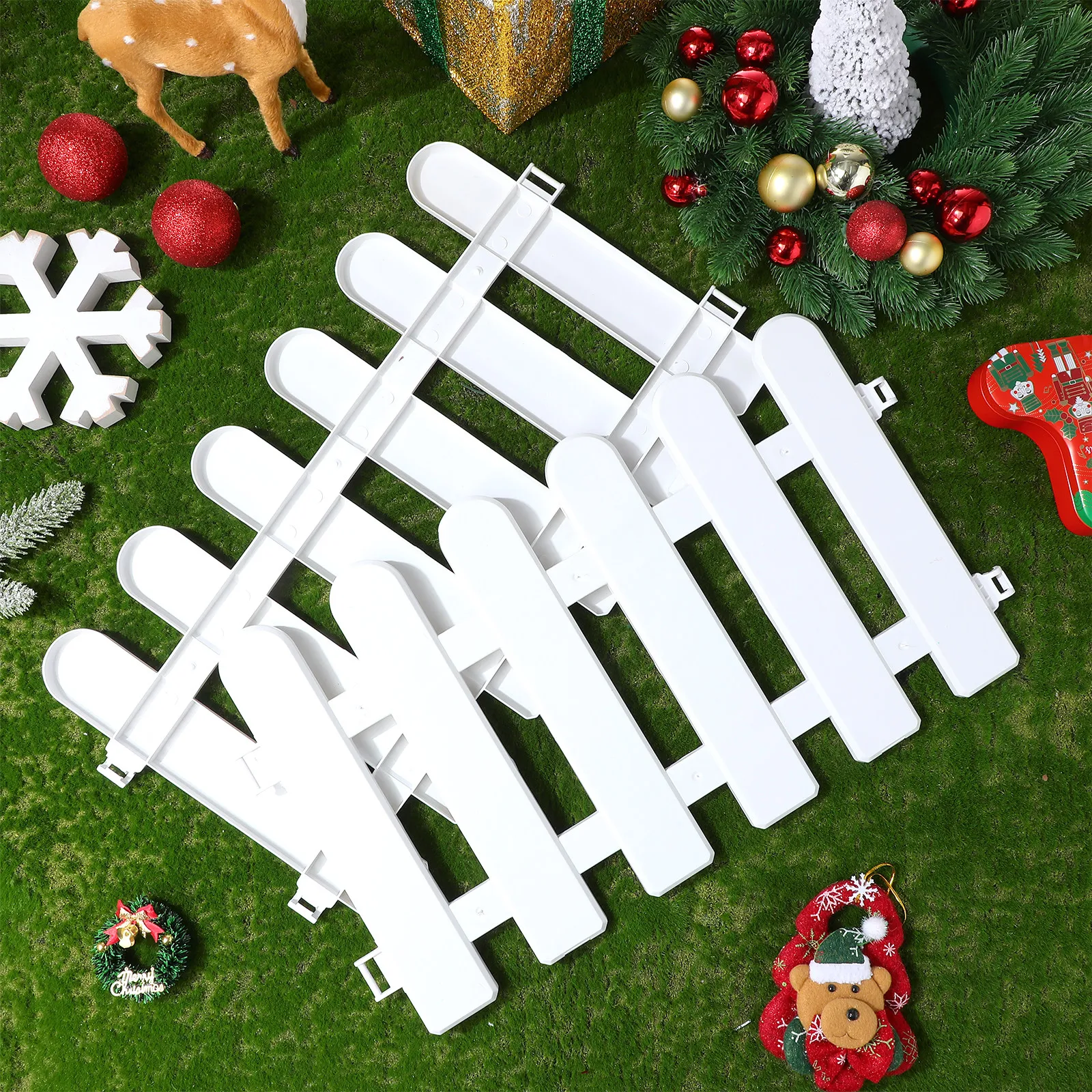 5Pcs Plastic Garden Fence White Decorative Picket Fence Outdoor Lawn Protective Border Garden Edgings Lawn Protective Guard
5Pcs Plastic Garden Fence White Decorative Picket Fence Outdoor Lawn Protective Border Garden Edgings Lawn Protective Guard