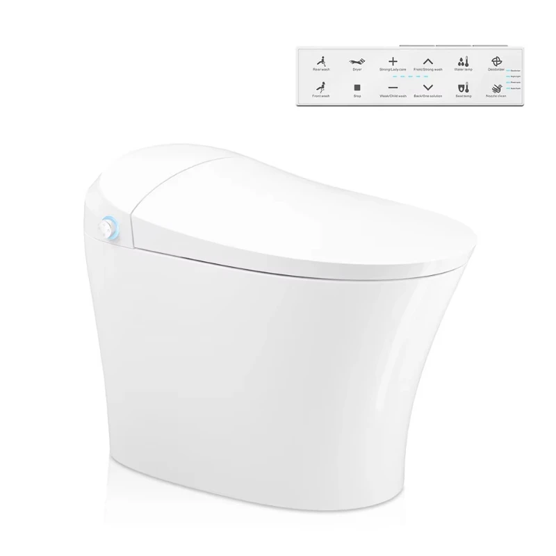 Современный безрамный унитаз-биде класса люкс с системой экономии воды и функцией Smart для женщин
Современный безрамный унитаз-биде класса люкс с системой экономии воды и функцией Smart для женщин