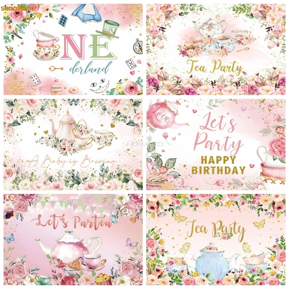 Wonderland Tea Party Backdrop Teapot Flower A Baby Is Brewing Princess Girl Baby Shower Birthday Photography Background Decor
Wonderland Tea Party Backdrop Teapot Flower A Baby Is Brewing Princess Girl Baby Shower Birthday Photography Background Decor