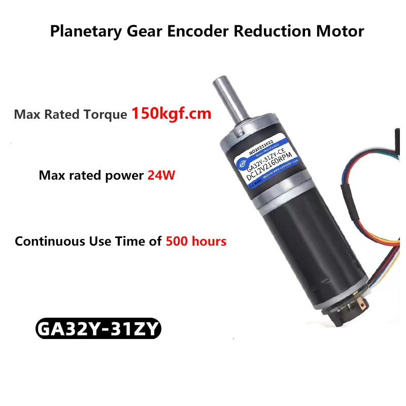 12V24V 32mm Mini DC 32-31ZY Encoder Reduction Motor Planetary Gear Adjustable Forward and Reverse Small Motor
12V24V 32mm Mini DC 32-31ZY Encoder Reduction Motor Planetary Gear Adjustable Forward and Reverse Small Motor