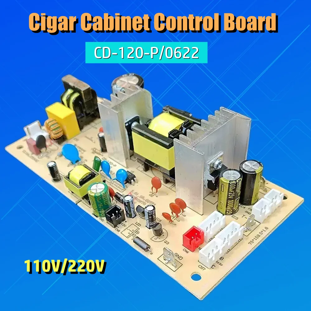 AC100V-240V Electronic Cigar Cabinet Control Board CD-120-P Cigar Cabinet Power Board CD-120-P/0622 70W Refrigerator Power Board 
AC100V-240V Electronic Cigar Cabinet Control Board CD-120-P Cigar Cabinet Power Board CD-120-P/0622 70W Refrigerator Power Board