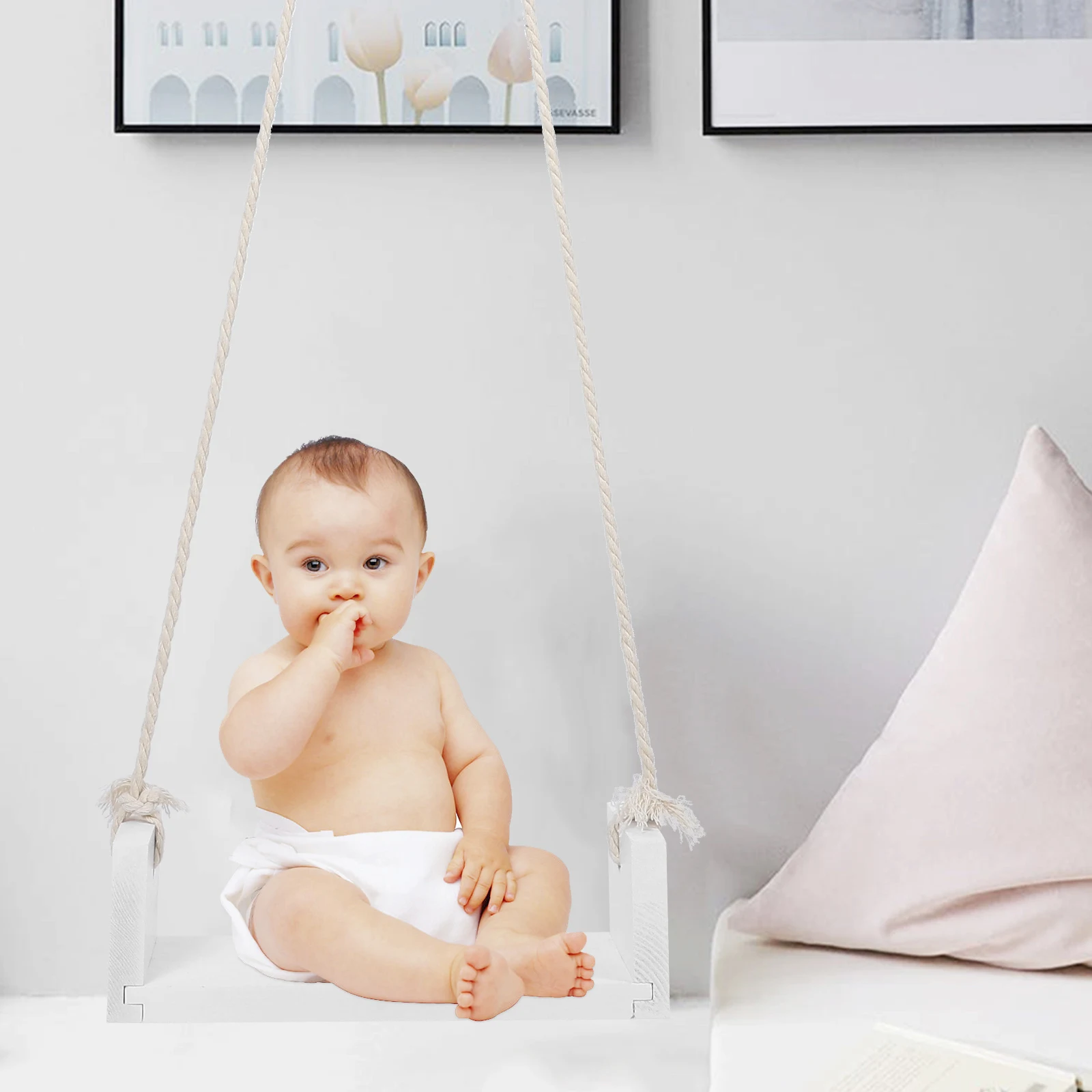 Wooden Swing Baby Photo Prop Newborn Photography Infant Swing Rope Comfortable Elegant Design Photo Decor
Wooden Swing Baby Photo Prop Newborn Photography Infant Swing Rope Comfortable Elegant Design Photo Decor