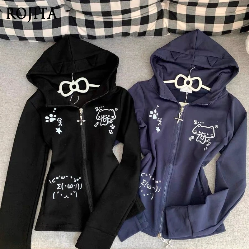 Japanese Casual Cartoon Print Cat's Ears Hoodies Zippers Preppy Style Sweatshirts Women 2025 Aesthetic Vintage Hoody Long Sleeve
Japanese Casual Cartoon Print Cat's Ears Hoodies Zippers Preppy Style Sweatshirts Women 2025 Aesthetic Vintage Hoody Long Sleeve