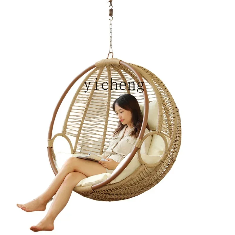 hanging basket rattan chair balcony indoor swing chair home leisure bird's nest hanging chair 
hanging basket rattan chair balcony indoor swing chair home leisure bird's nest hanging chair