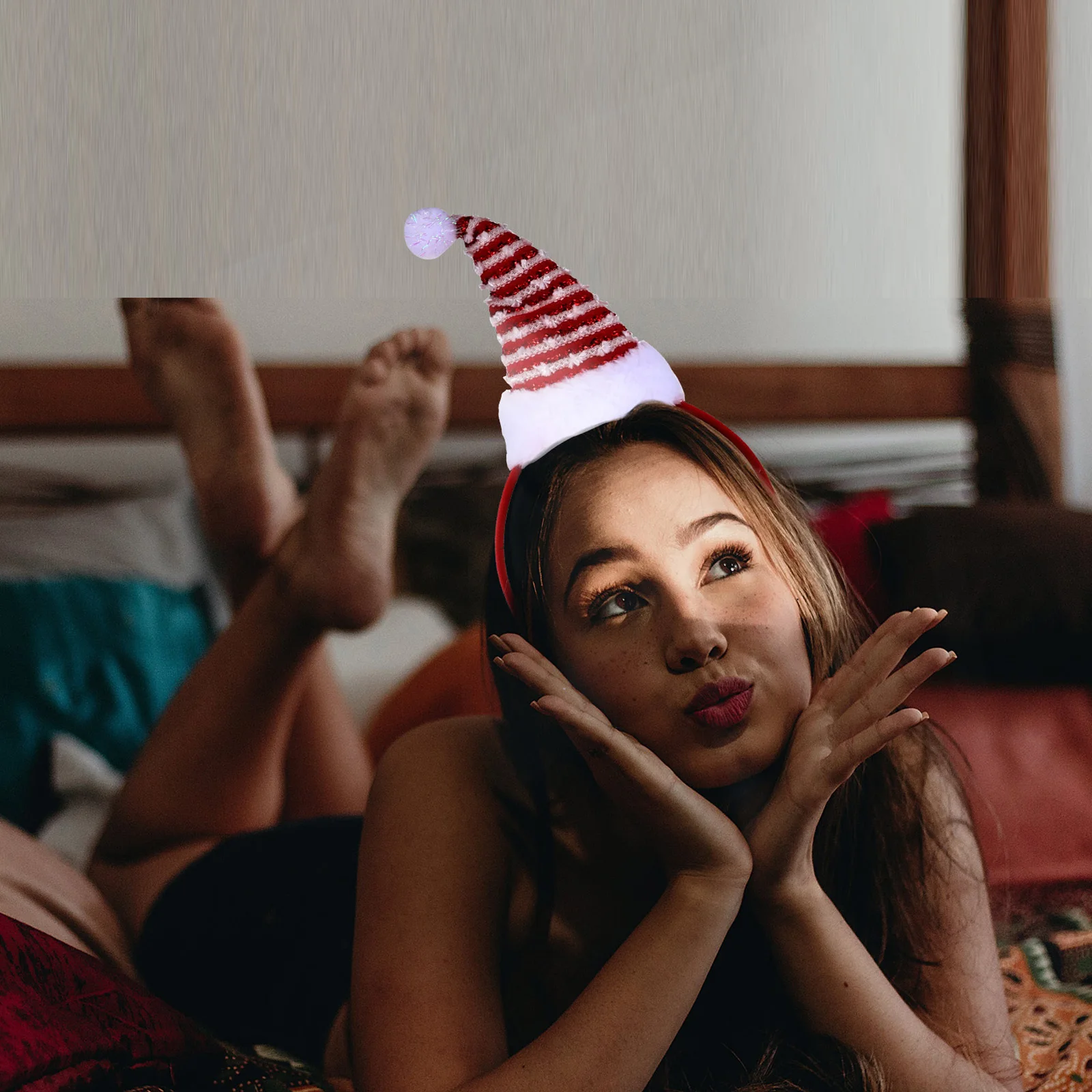 4Pcs Christmas Hairwear Cute Party Headband One Size Fits Most Festival Hair Hoop Holiday Gift for Women Lovely Hair Hoop
4Pcs Christmas Hairwear Cute Party Headband One Size Fits Most Festival Hair Hoop Holiday Gift for Women Lovely Hair Hoop