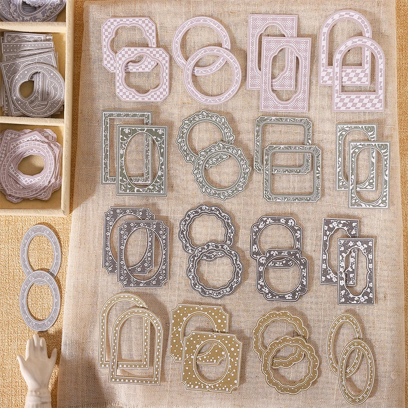 6Style Frame Collection Series Sticker Hollow-out Border DIY Junk Journal Diary Scrapbooking Material Collage Decorative Sticker
6Style Frame Collection Series Sticker Hollow-out Border DIY Junk Journal Diary Scrapbooking Material Collage Decorative Sticker