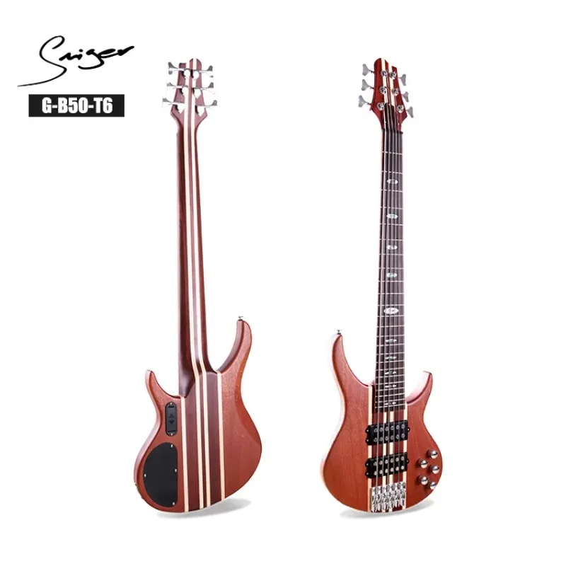 Professional High-end Smiger Solid Sapele Maple Body&neck Neck Throught Body G-B50-T6 6 Stings Conjoined Bass
Professional High-end Smiger Solid Sapele Maple Body&neck Neck Throught Body G-B50-T6 6 Stings Conjoined Bass