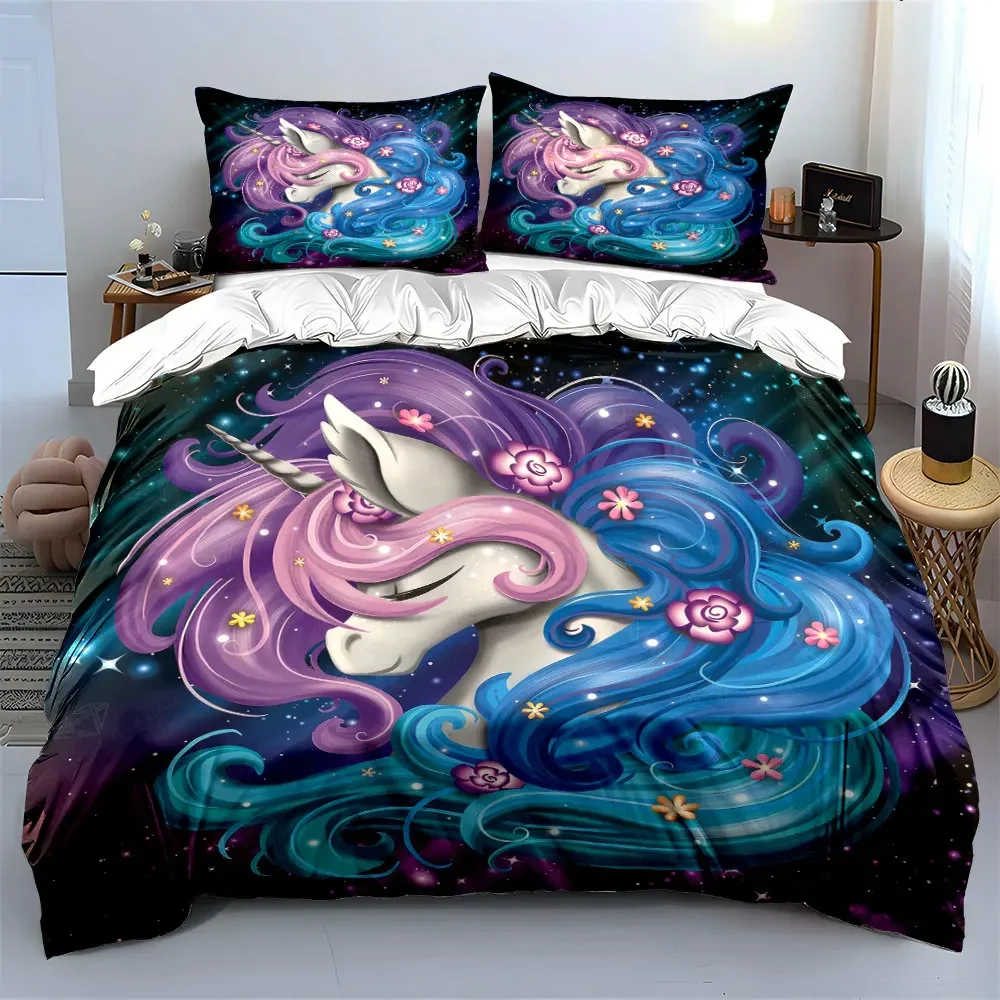 Unicorn Fantasy Decor Gift Set Soft Comfortable Duvet Cover Bedding Set Included 1*Duvet Cover & 2*Pillowcases, gift
Unicorn Fantasy Decor Gift Set Soft Comfortable Duvet Cover Bedding Set Included 1*Duvet Cover & 2*Pillowcases, gift