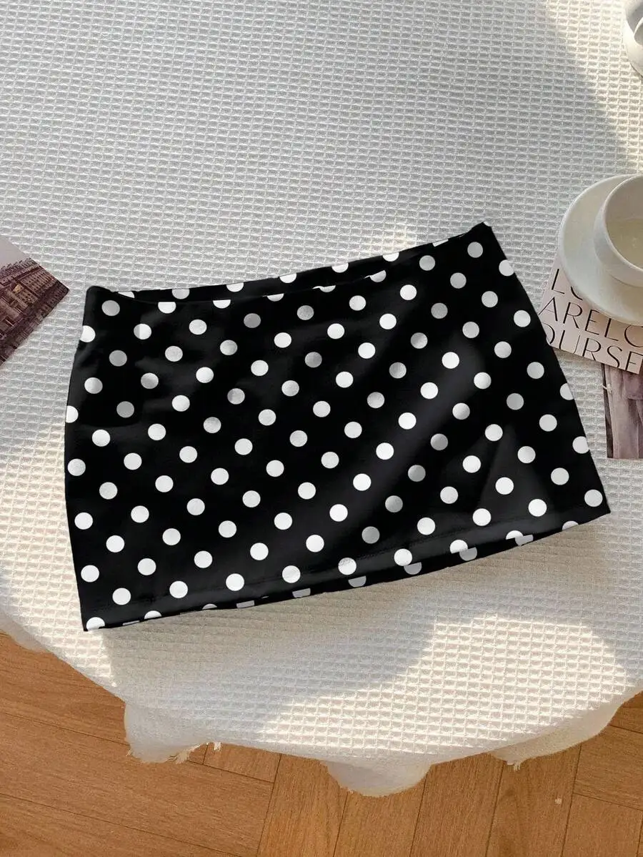 Womens Summer Casual Polka Dot Low Waist Mini Skirt
Womens Summer Casual Polka Dot Low Waist Mini Skirt