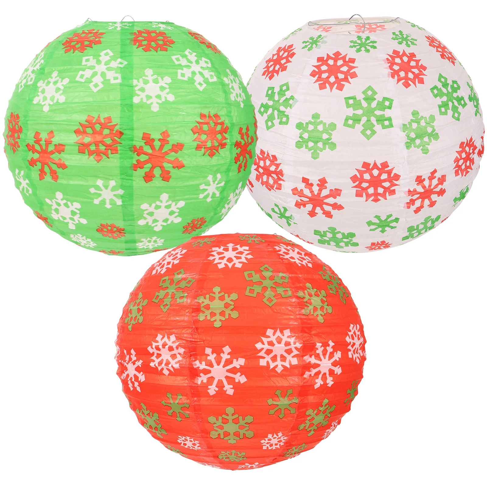 3Pcs Snowflake White Hanging Lanterns Green Christmas Decor Folding Lanterns Snowflake Printing Paper Lantern for Party Wedding
3Pcs Snowflake White Hanging Lanterns Green Christmas Decor Folding Lanterns Snowflake Printing Paper Lantern for Party Wedding
