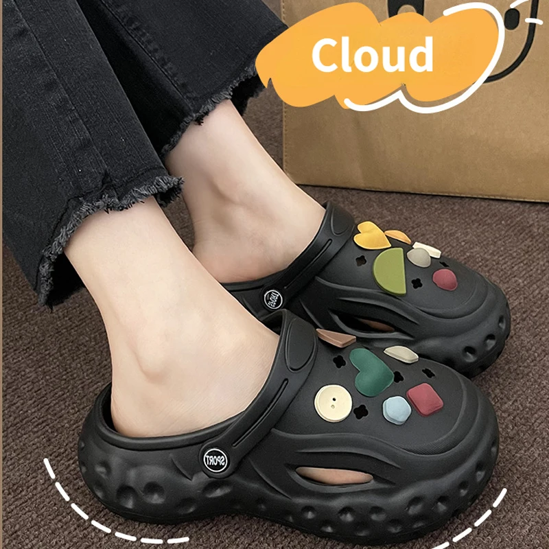 Woman House Slipper Clog Cloud Cute Sandals Summer Beach Slides Home Garden Shoe Hole Casual Outdoor Ladies Female men male
Woman House Slipper Clog Cloud Cute Sandals Summer Beach Slides Home Garden Shoe Hole Casual Outdoor Ladies Female men male