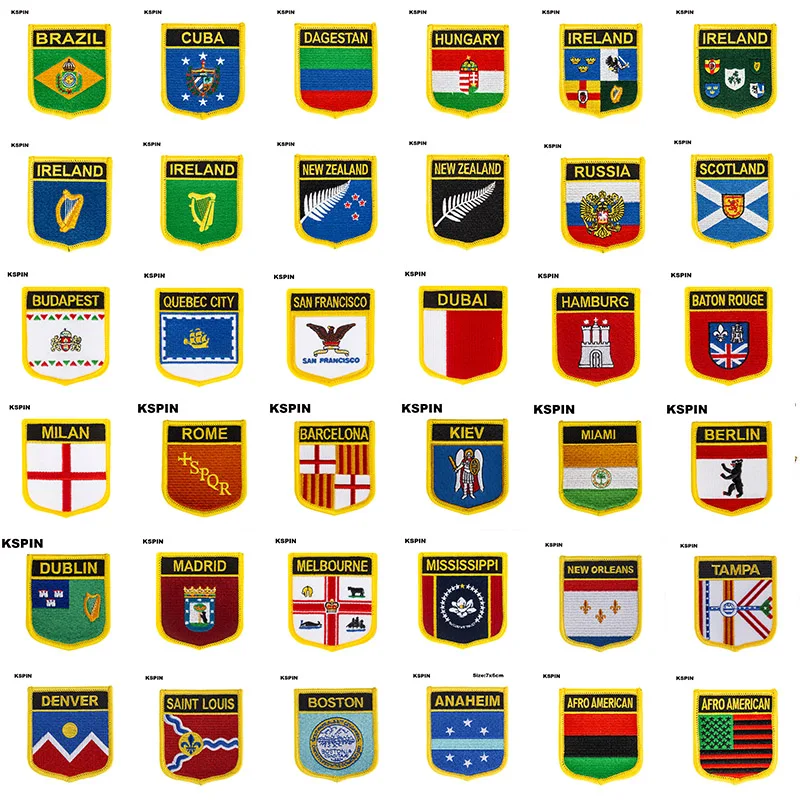 Barcelona Flag Shield Shape Iron on Embroidery Patches Saw on Transfer Patches Sewing Applications for Clothes Back Pack C
Barcelona Flag Shield Shape Iron on Embroidery Patches Saw on Transfer Patches Sewing Applications for Clothes Back Pack C