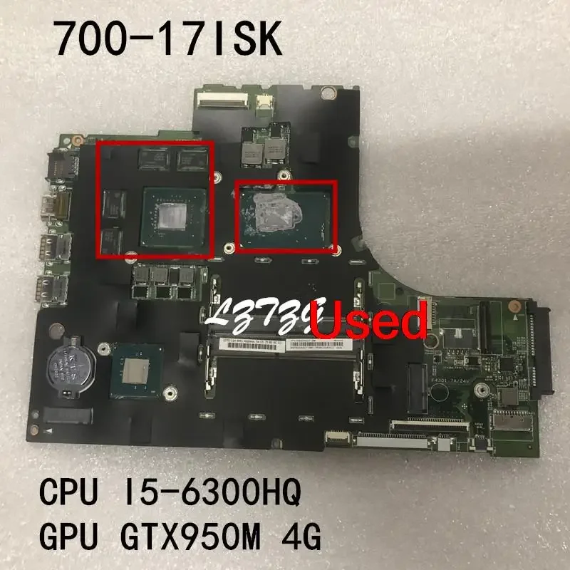Используется для Lenovo ideapad 700-17ISK, материнская плата для ноутбука, процессор I5-6300HQ, графический процессор GTX950M, 4 ГБ FRU 5B20M07196
Используется для Lenovo ideapad 700-17ISK, материнская плата для ноутбука, процессор I5-6300HQ, графический процессор GTX950M, 4 ГБ FRU 5B20M07196