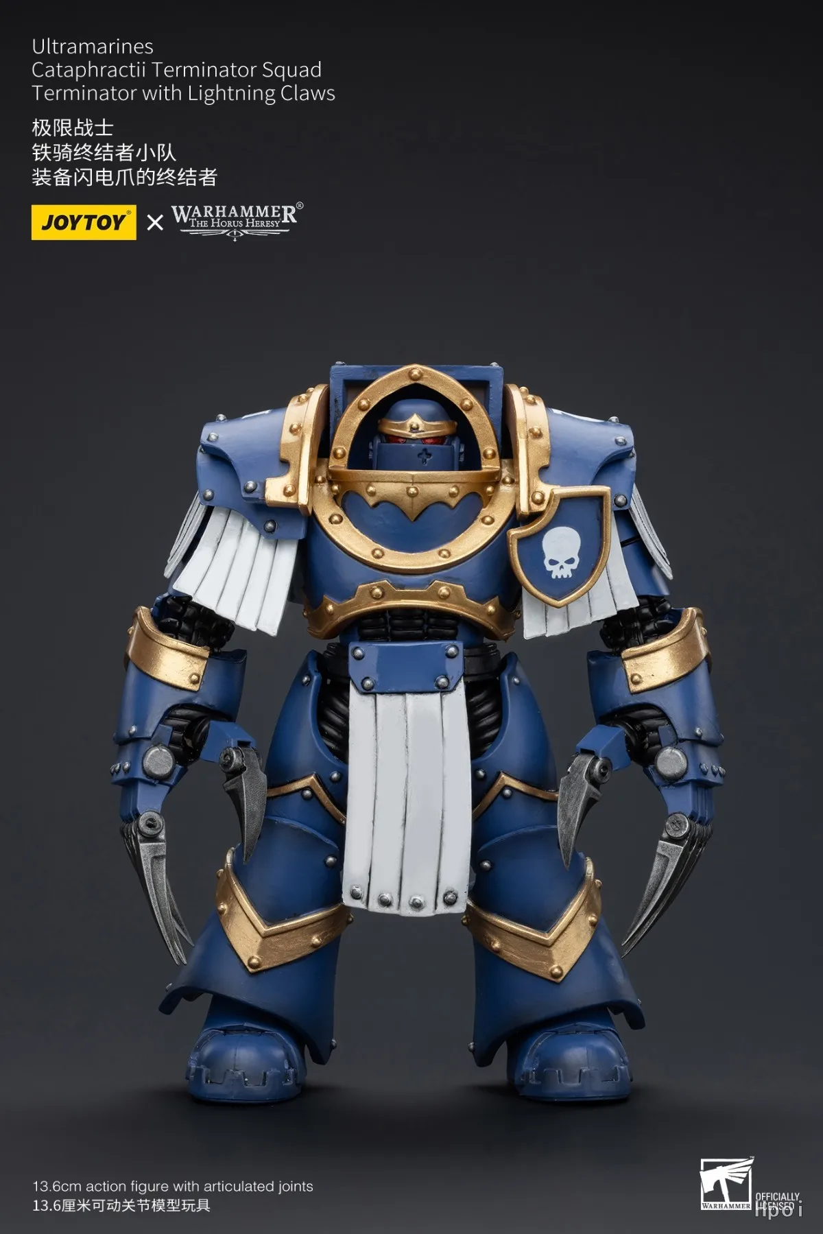 【SF】JOYTOYS 1/18 Фигурка Warhammer Ultramarines Cataphractii Terminator Squad: Терминатор с молниеносными когтями, модель Prime
【SF】JOYTOYS 1/18 Фигурка Warhammer Ultramarines Cataphractii Terminator Squad: Терминатор с молниеносными когтями, модель Prime