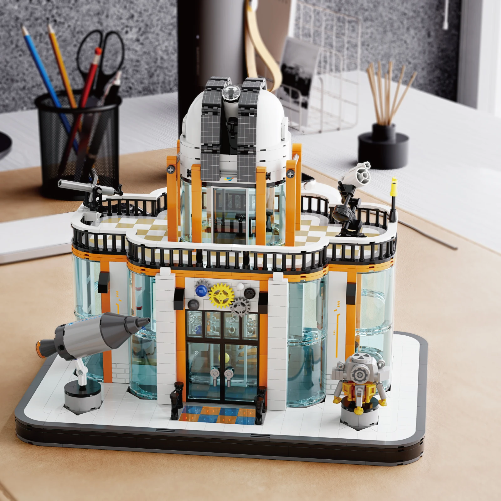 1623PCS Aerospace Museum Building Blocks With Lights Rocket Satellite Model Bricks Desktop Deco Educational Toy Gifts For Teens
1623PCS Aerospace Museum Building Blocks With Lights Rocket Satellite Model Bricks Desktop Deco Educational Toy Gifts For Teens