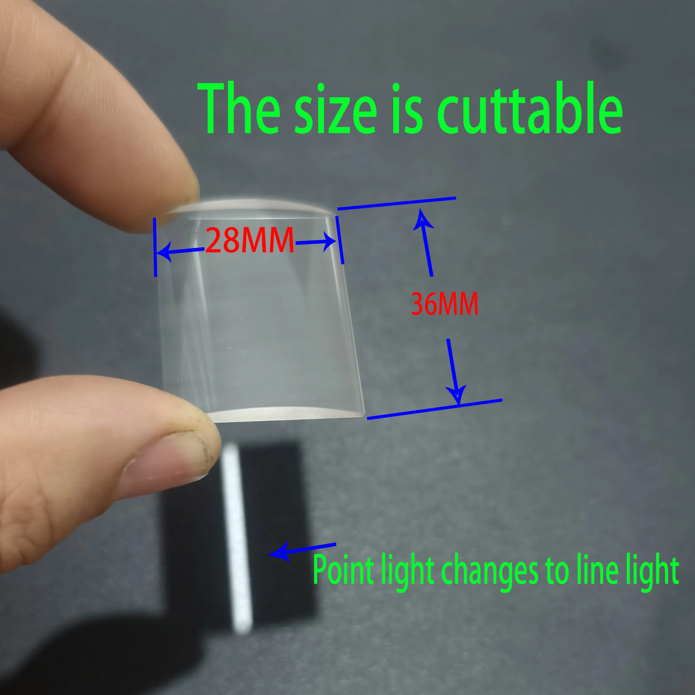 Optical cylindrical lens Cylindrical mirror size 36X28MM focal length 60MM plano-convex cylindrical lens part number 1283
Optical cylindrical lens Cylindrical mirror size 36X28MM focal length 60MM plano-convex cylindrical lens part number 1283