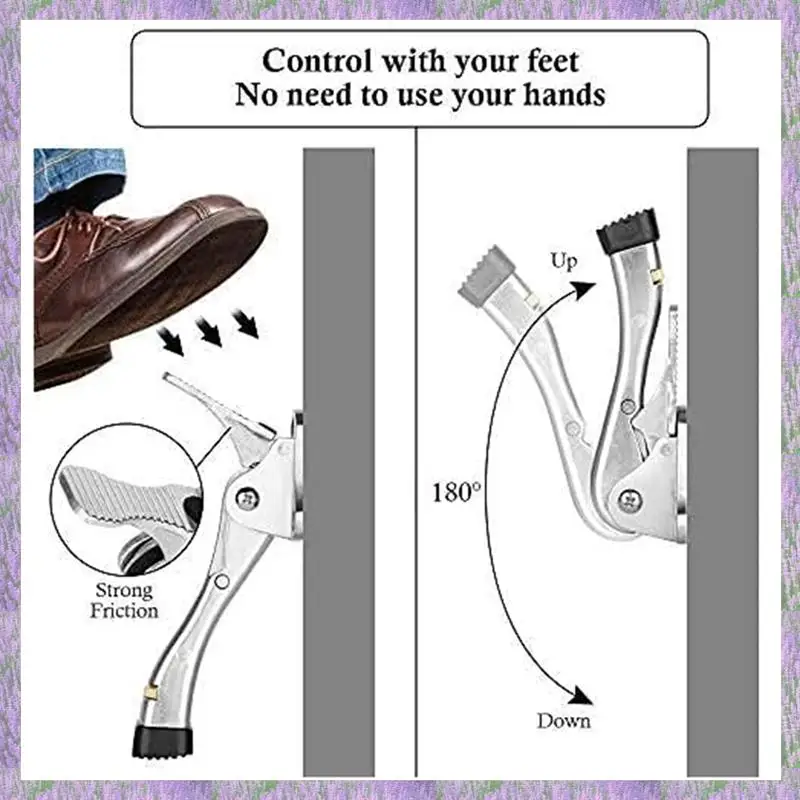 2025 New-Foot Door Stop Automatic Foot Door Door Stop Invisible Adjustable Movable Anti-Collision Brake 4 Inches 3Pieces
2025 New-Foot Door Stop Automatic Foot Door Door Stop Invisible Adjustable Movable Anti-Collision Brake 4 Inches 3Pieces
