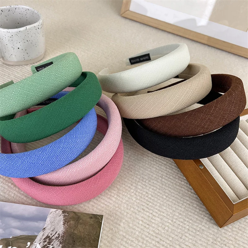 New Elegant Padded Headband Solid Color Knit Fabric Wide Cross Puffy Hairbands Women Hair Accessories
New Elegant Padded Headband Solid Color Knit Fabric Wide Cross Puffy Hairbands Women Hair Accessories